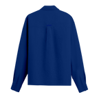 Exhale Label Oversized Shirt Blue - Jaskiran