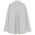 Exhale Label Oversized Shirt White - Jhanavi