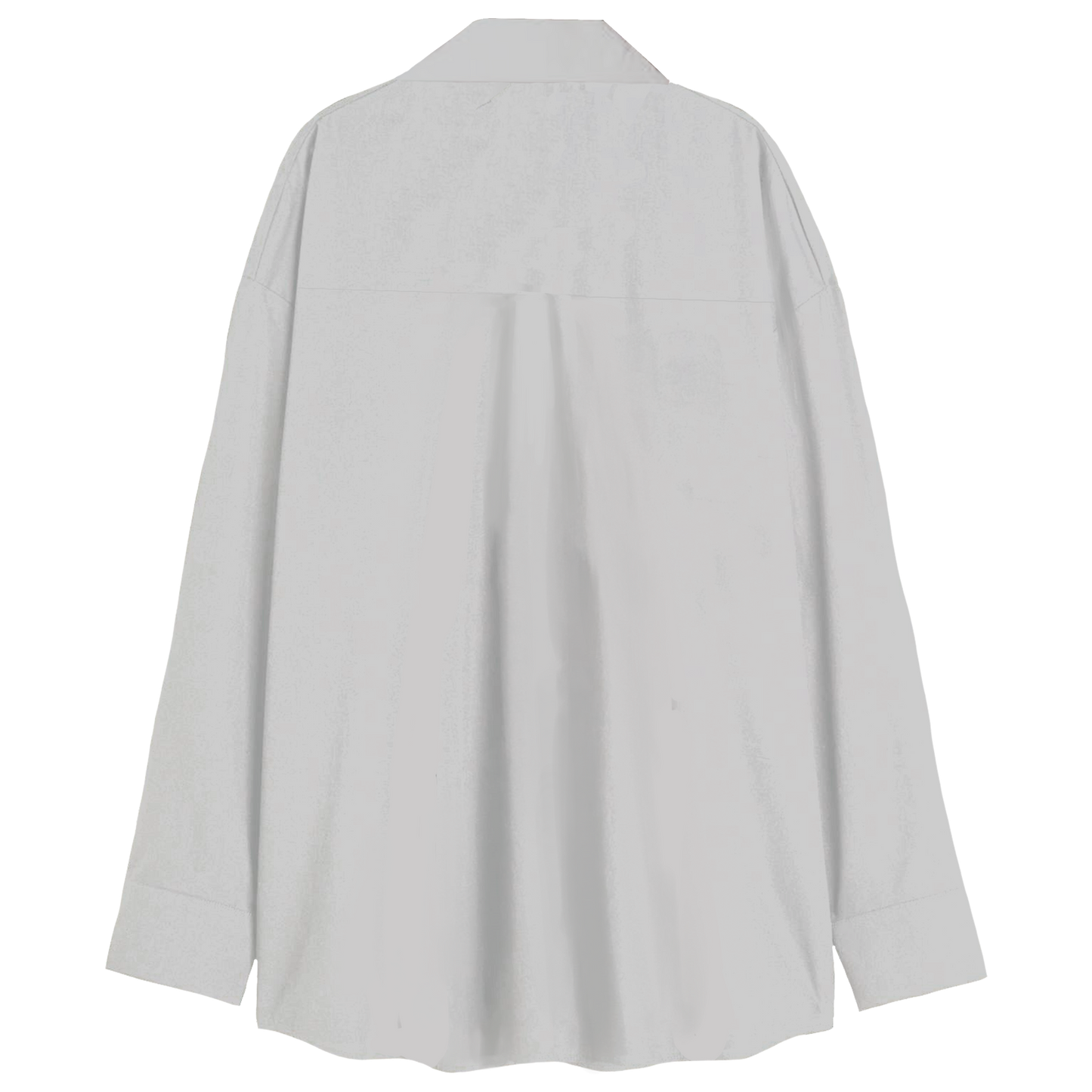 Exhale Label Oversized Shirt White - Jhanavi