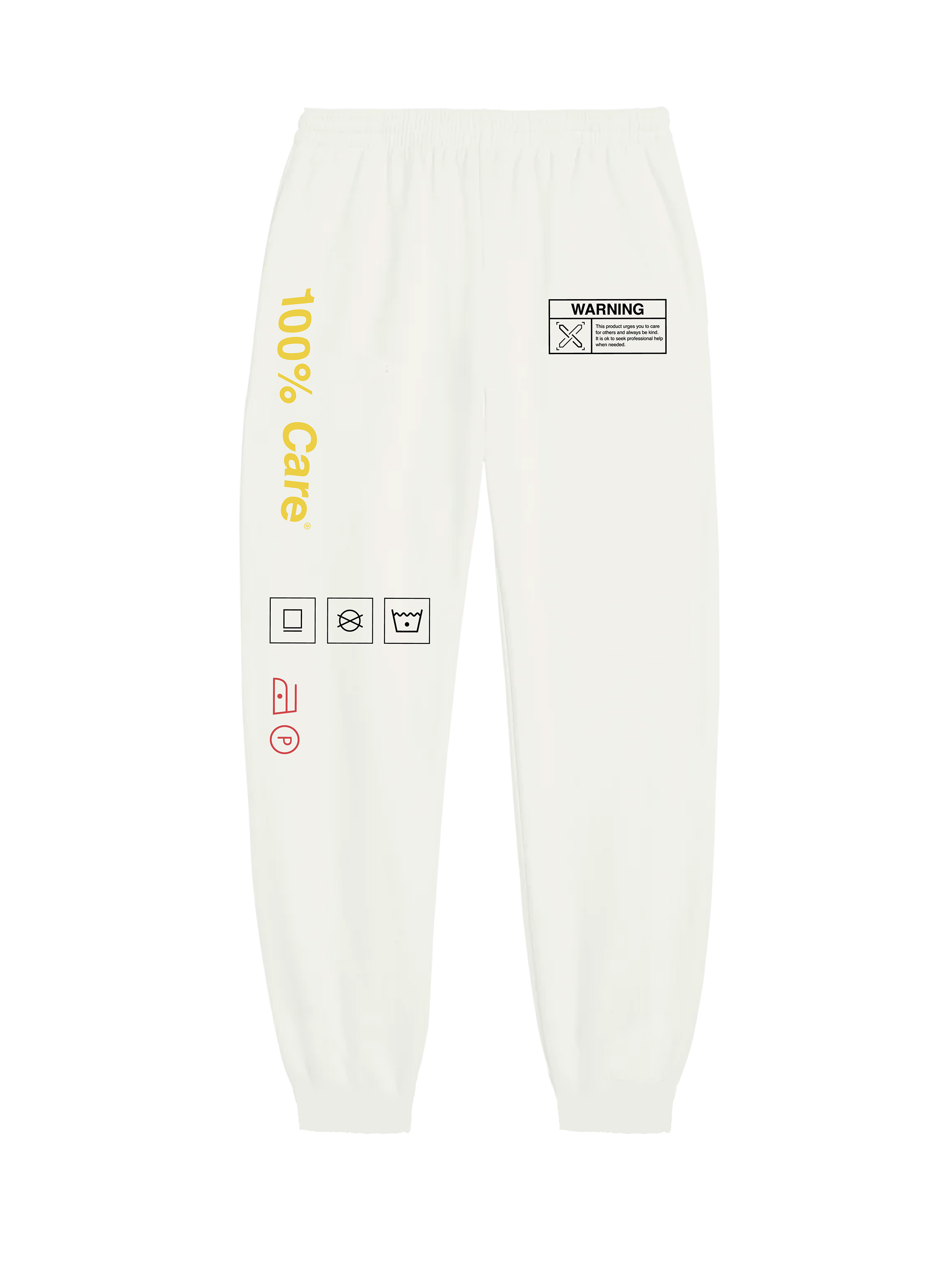 Exhale Label Jogger White - Kanika