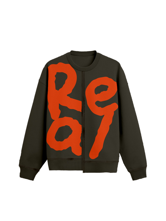 Exhale Label Oversized Hoodie Grey - Real