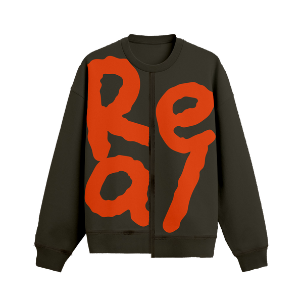 Exhale Label Oversized Sweatshirt Grey - Real - reference