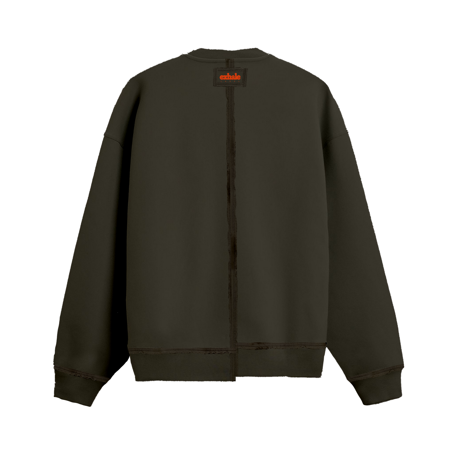 Exhale Label Oversized Sweatshirt Grey - Real