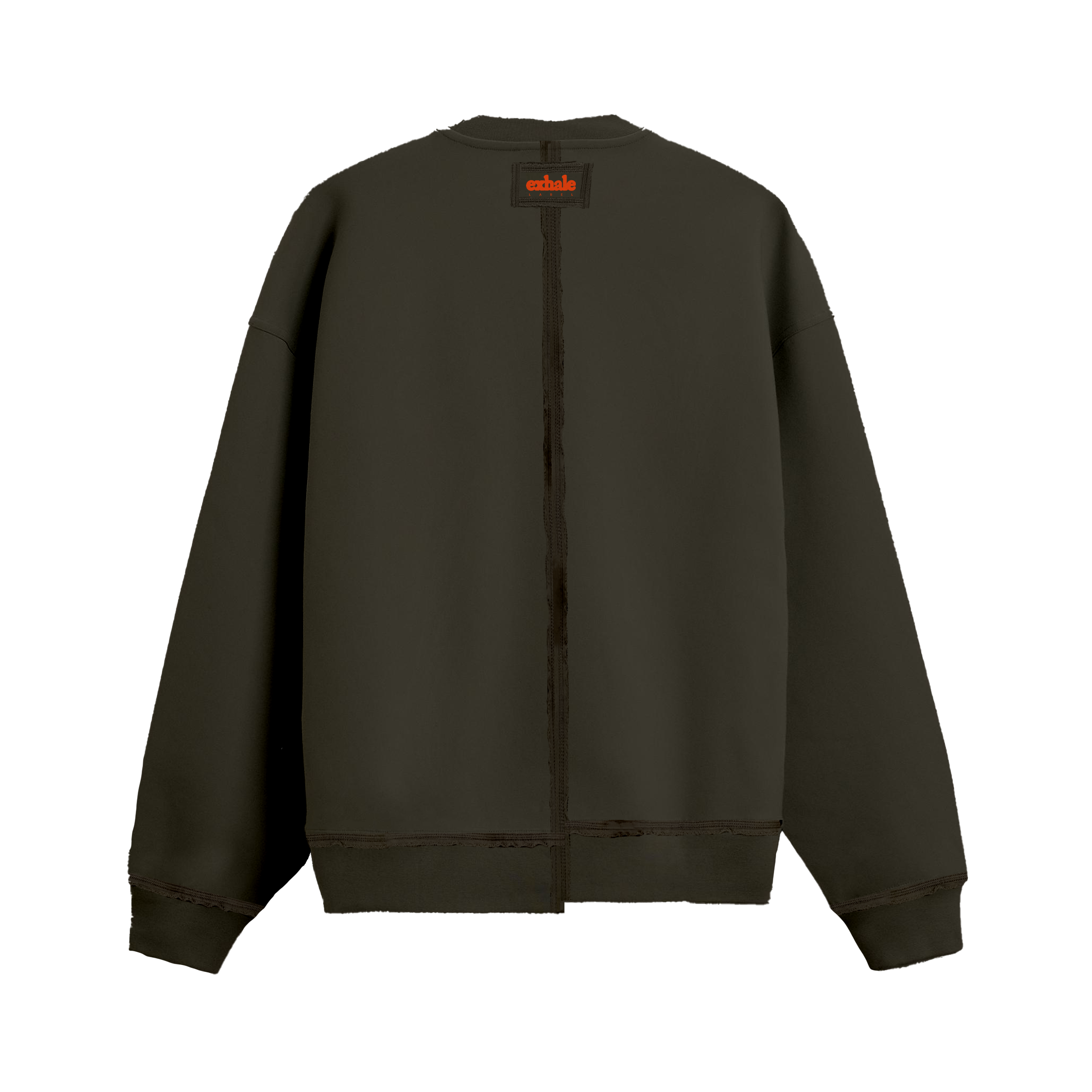 Exhale Label Oversized Sweatshirt Grey - Real