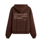 Exhale Label Oversized Hoodie Brown - Social Approval