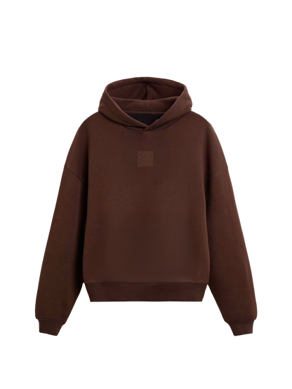 Exhale Label Oversized Hoodie Brown - Social Approval
