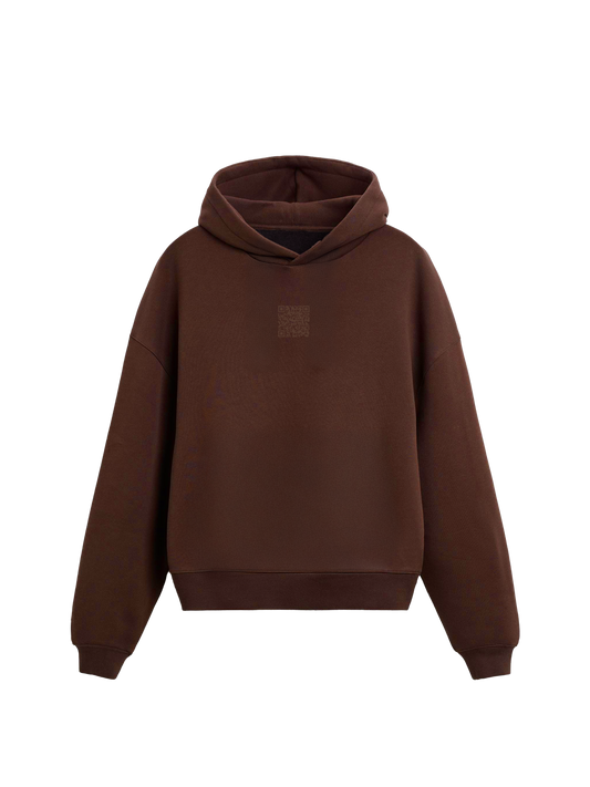 Exhale Label Oversized Hoodie Brown - Social Approval