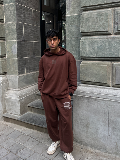 Exhale Label Jogger Brown - Social Approval