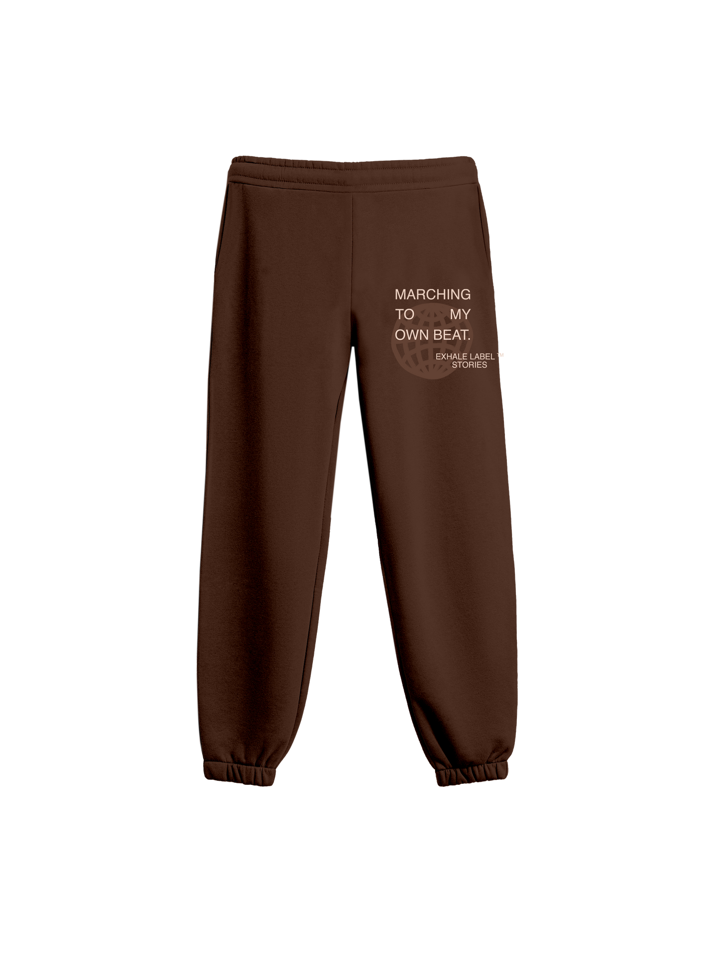 Exhale Label Jogger Brown - Social Approval