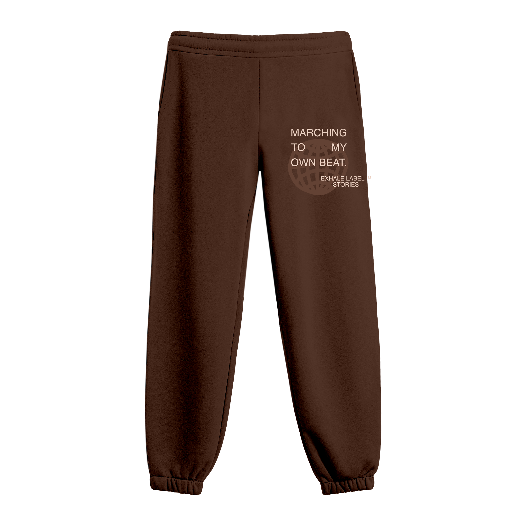 Exhale Label Jogger Brown - Social Approval