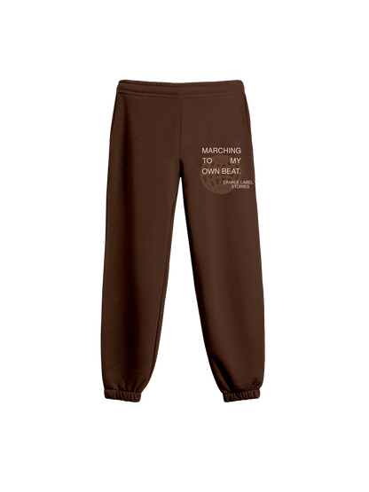 Exhale Label Jogger Brown - Social Approval