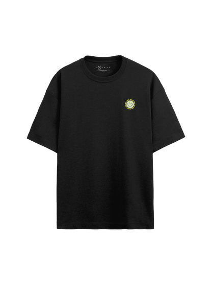 Exhale Label Oversized T-Shirt Black - Vibe