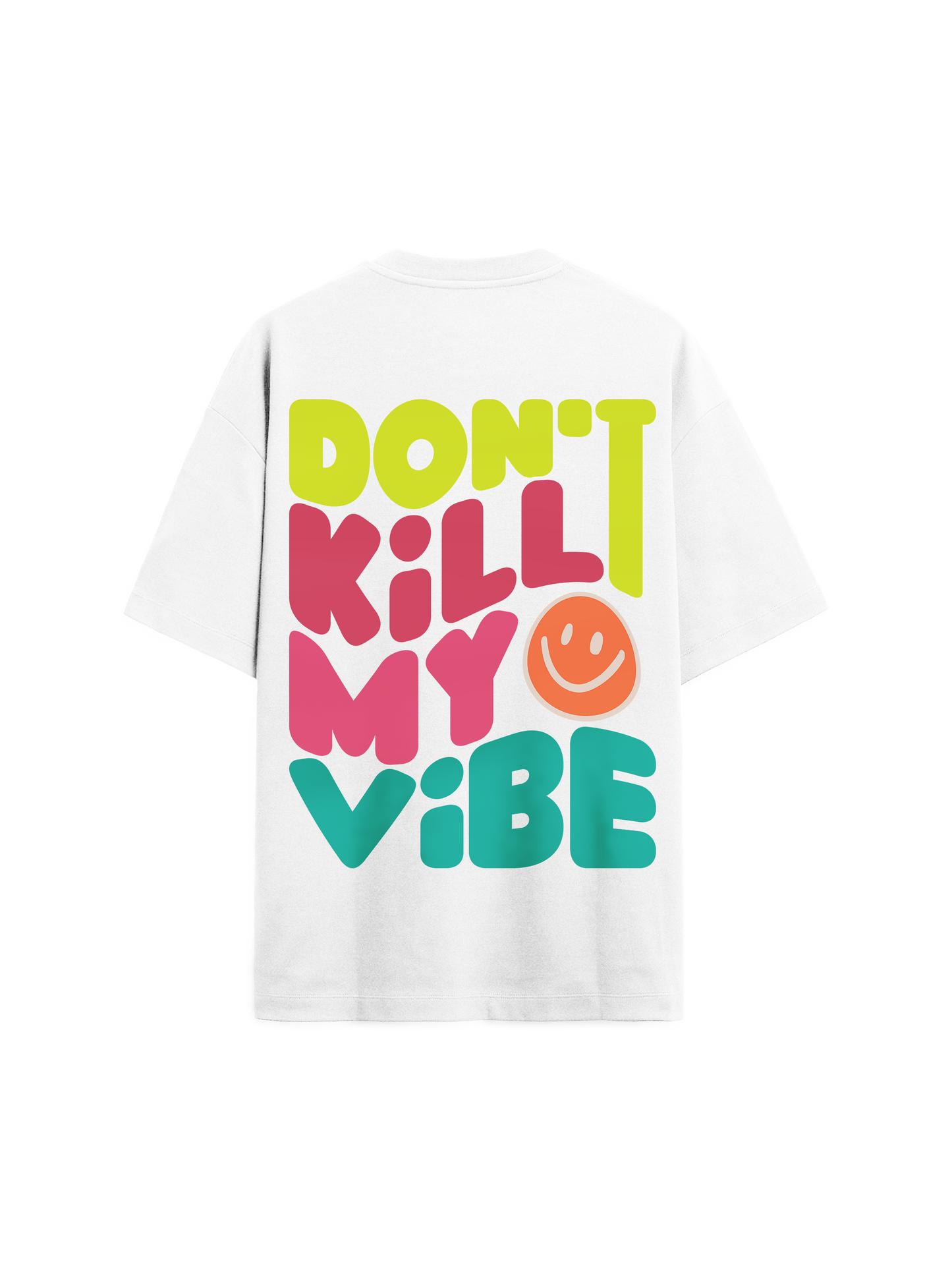 Exhale Label Oversized T-Shirt White - Vibe