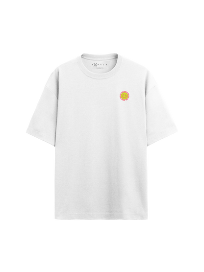 Exhale Label Oversized T-Shirt White - Vibe