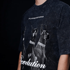Flaws Oversized Black T- shirt - Flawed Revolution