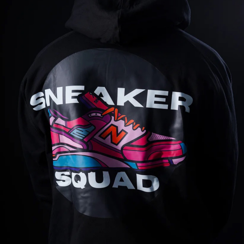 Flaws Oversized Black Hoodie - Sneaker Squad