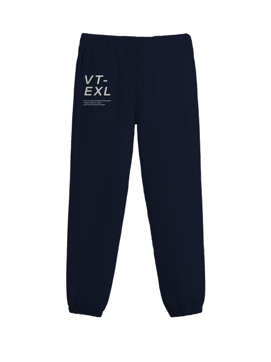 Exhale Label Jogger Blue - Up In The Cloud