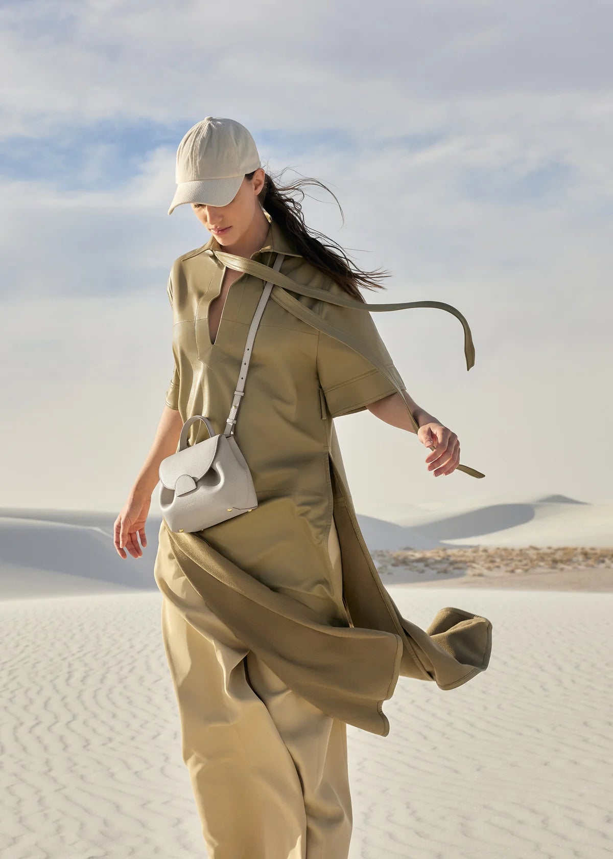 Polene Numero Un Nano Edition Textured Bag - Chalk