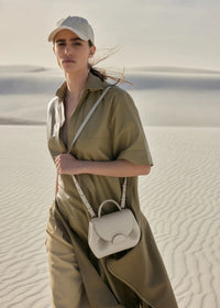 Polene Numero Un Nano Edition Textured Bag - Chalk