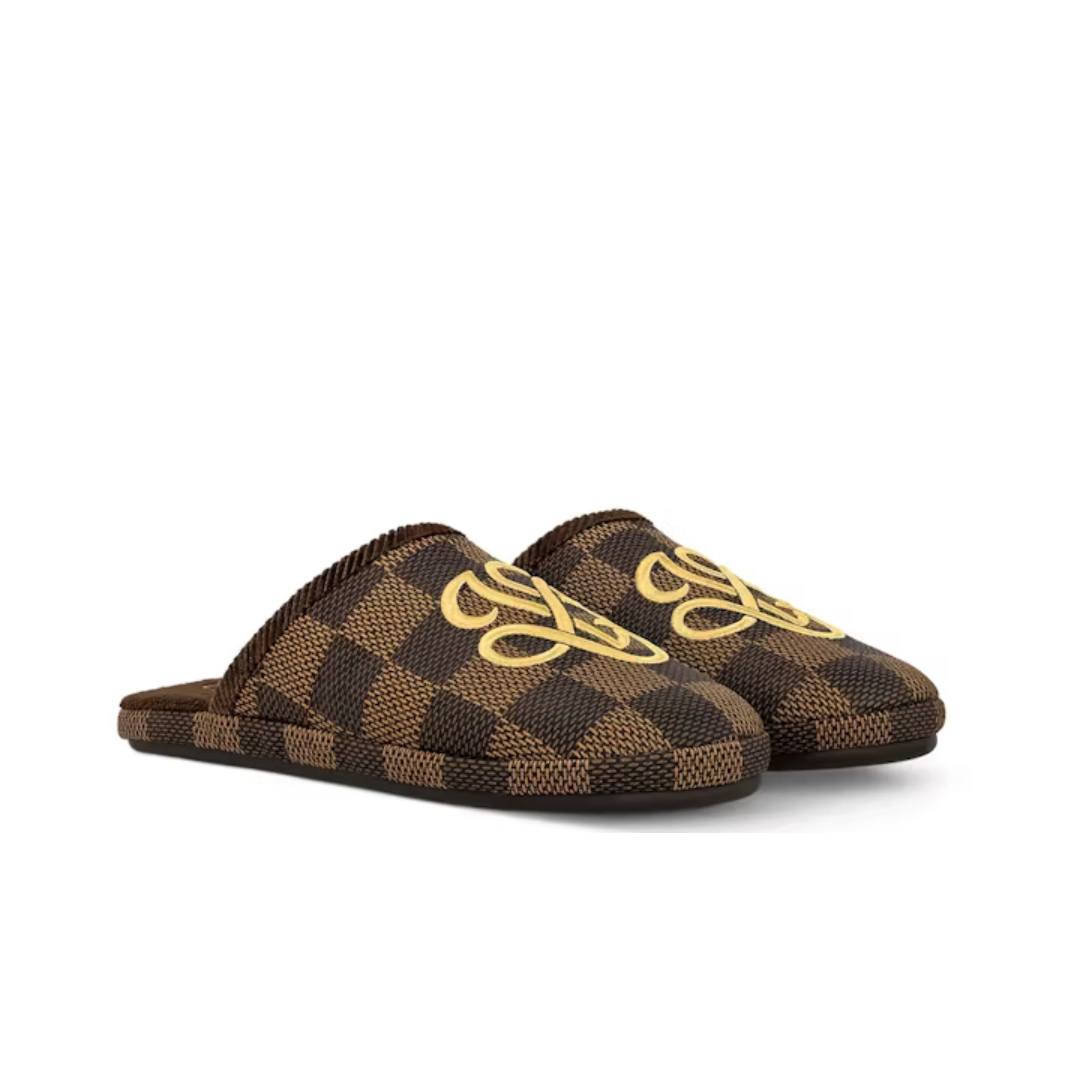 Louis Vuitton LV Palace Slipper Damier Pop Ebene