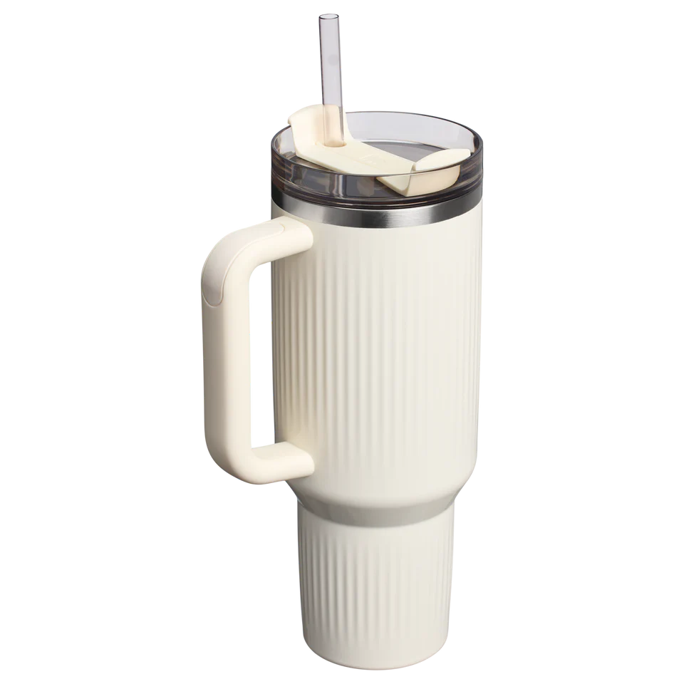 Stanley Quencher Fluted Tumbler 40 OZ - Cream Gloss