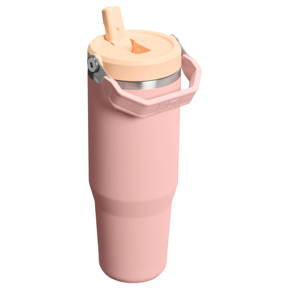 Stanley IceFlow Flip Straw Tumbler 30 OZ - Peach Rose