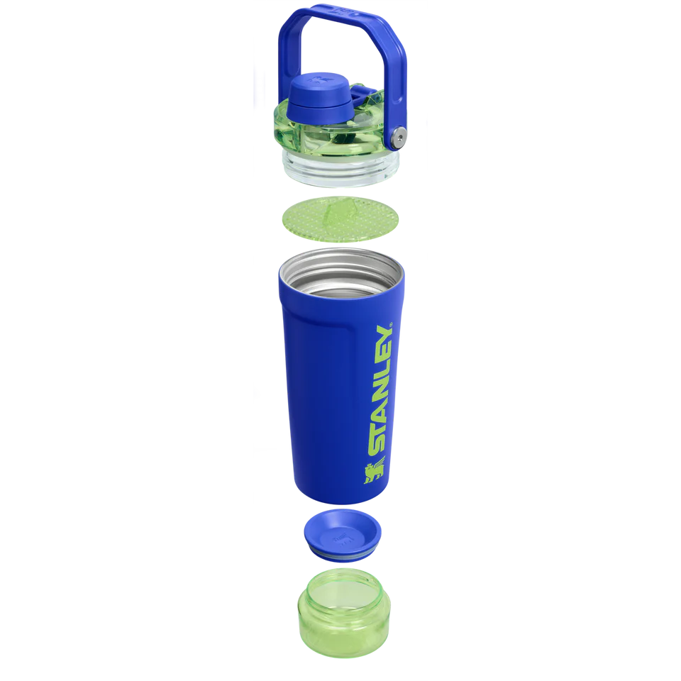 Stanley Vitalize Shaker Bottle 20 OZ - Cobalt Chartreuse