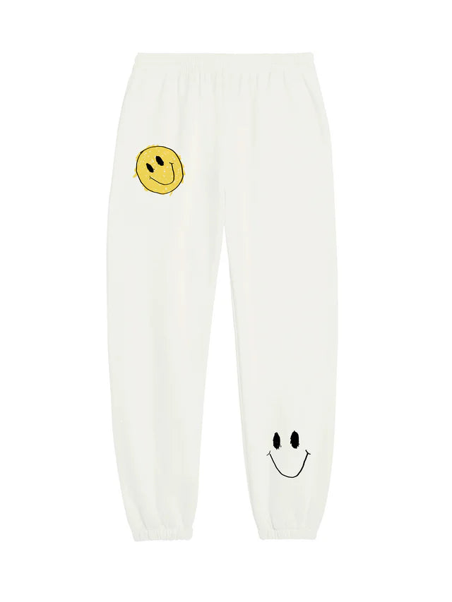 Exhale Label Jogger White - Yashika