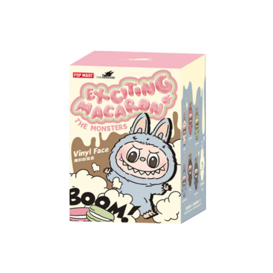Pop Mart Labubu The Monsters Exciting Macarons Vinyl Face Sealed Case (Pack of 1)