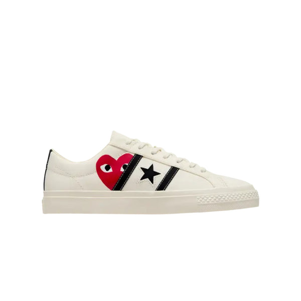 Comme des Garçons PLAY x Converse One Star Academy Pro 'Milk Black' - reference