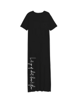 Black Side Slit T-Dress - Antima