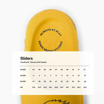 CSK x Ludic Slides Yellow Banana Chips