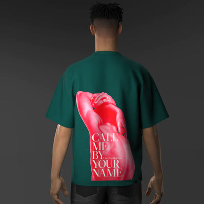Flaws Call me by your name Green Oversize Tee