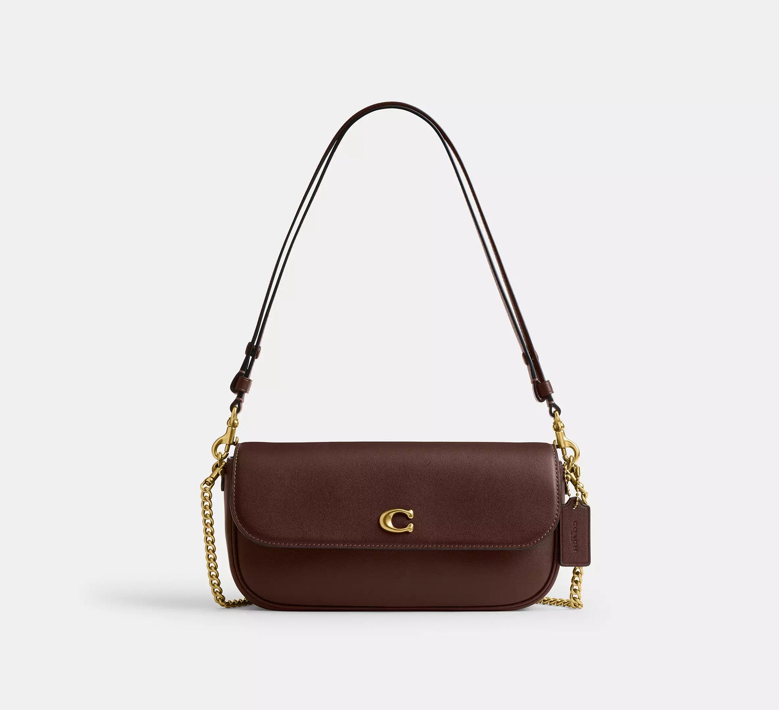 Coach Brook Flap Chain Bag - Maple/Brass/Smooth Leather