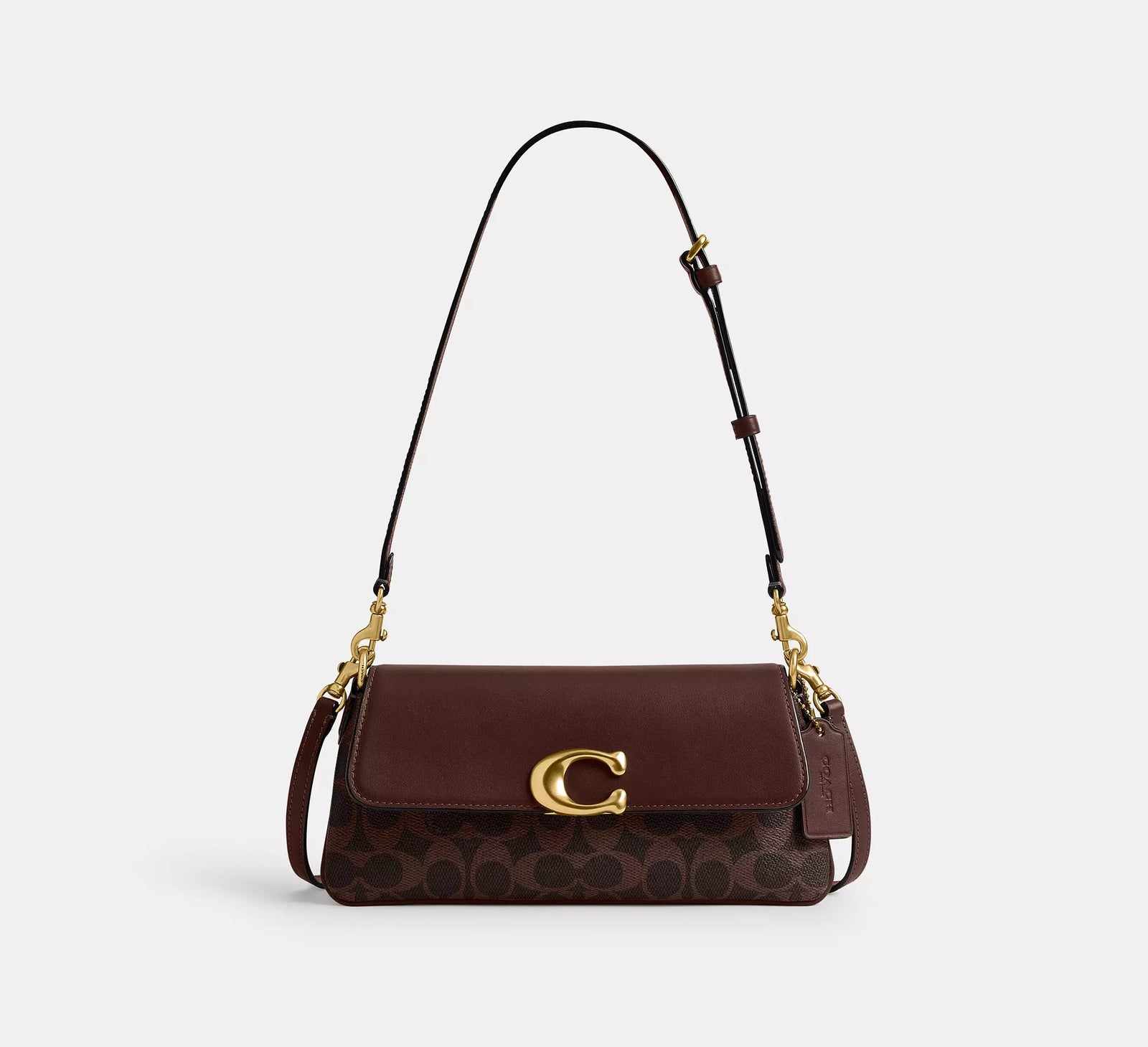 Coach Jet Shoulder Bag In Signature Canvas - Maple/Brass/Coated Canvas