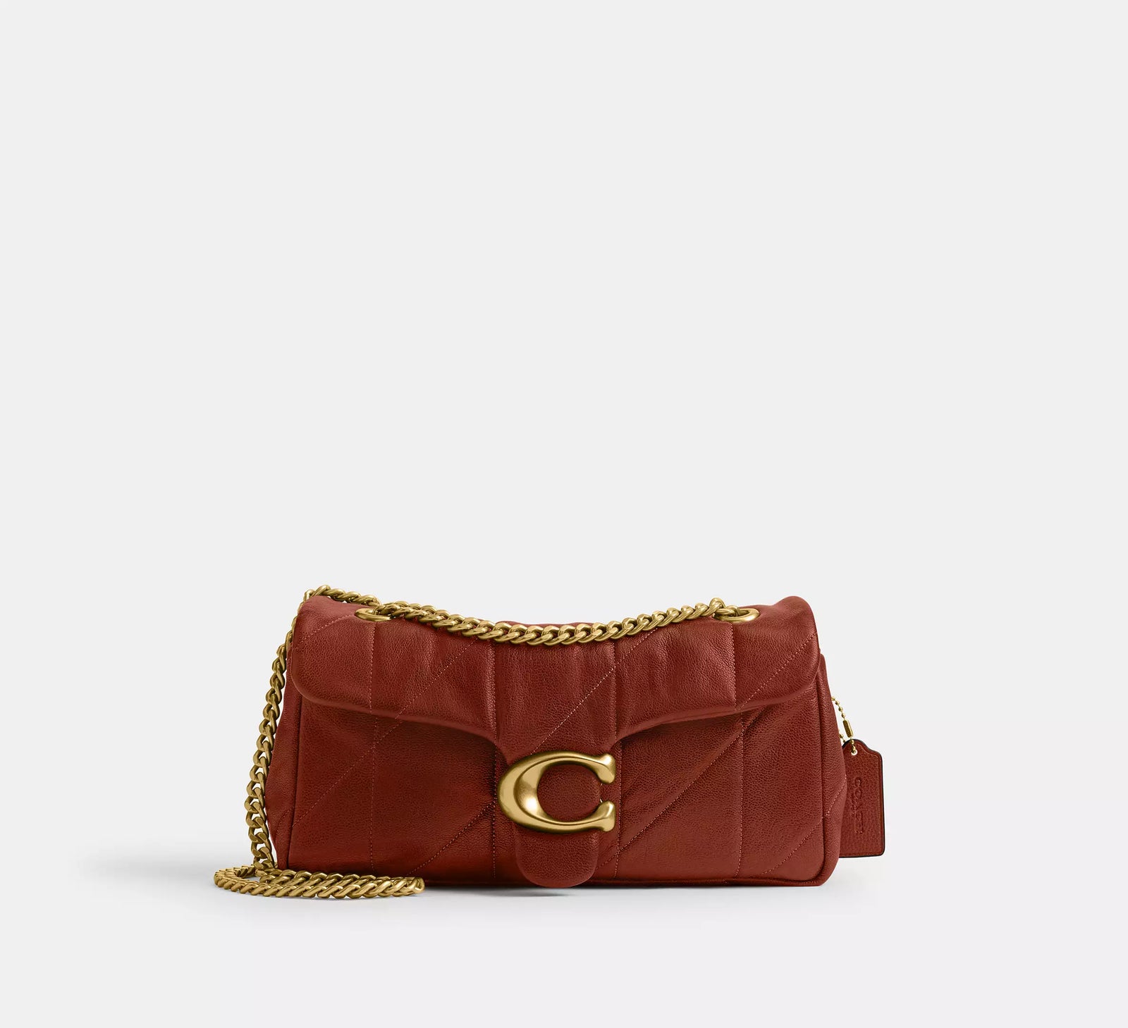 Coach Tabby Shoulder Bag 26 With Quilting - Pecan/Brass/Smooth Leather