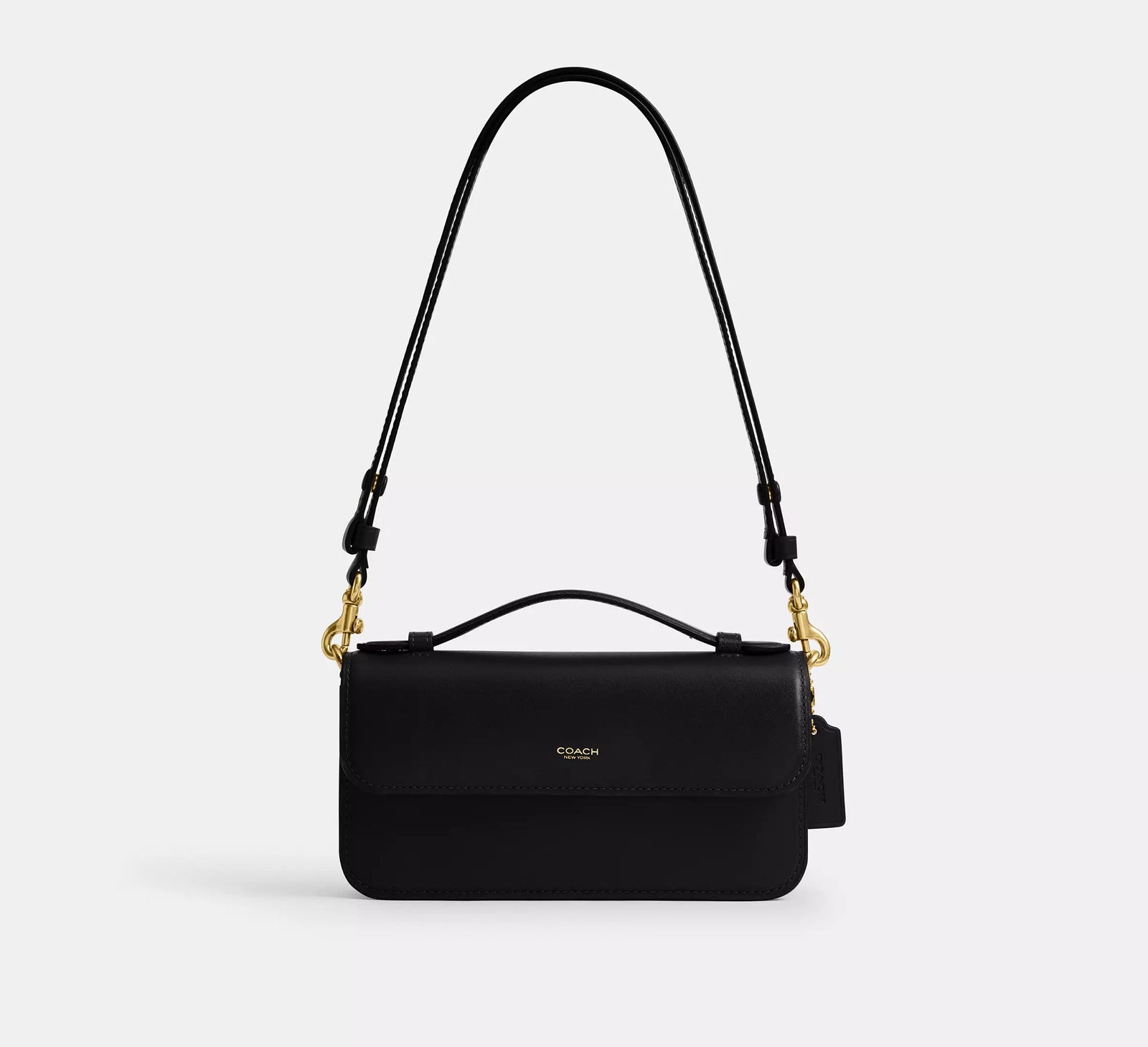 Coach New York Elora Top Handle Bag - Black/Brass