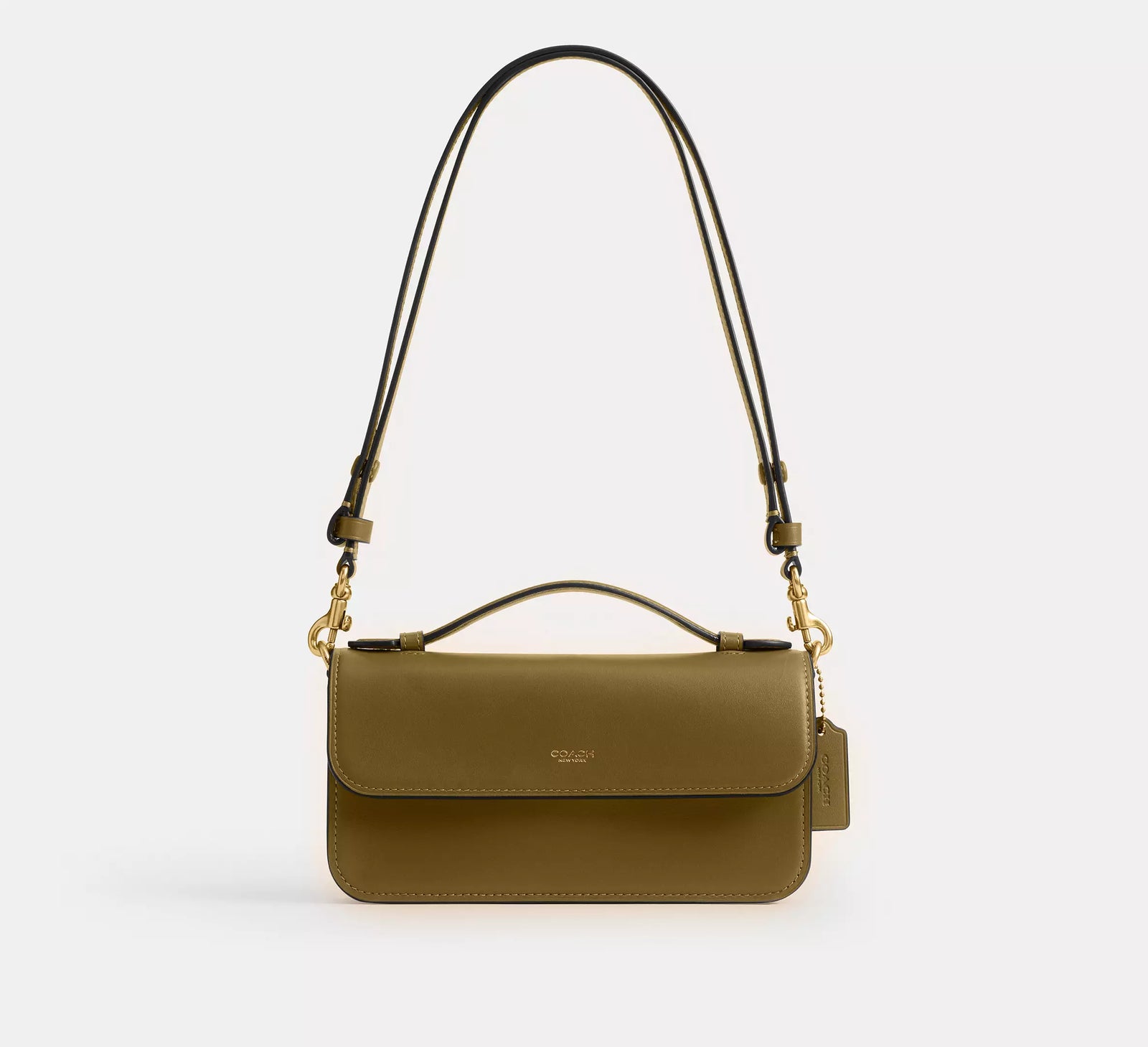 Coach New York Elora Top Handle Bag - Muted Olive/Brass