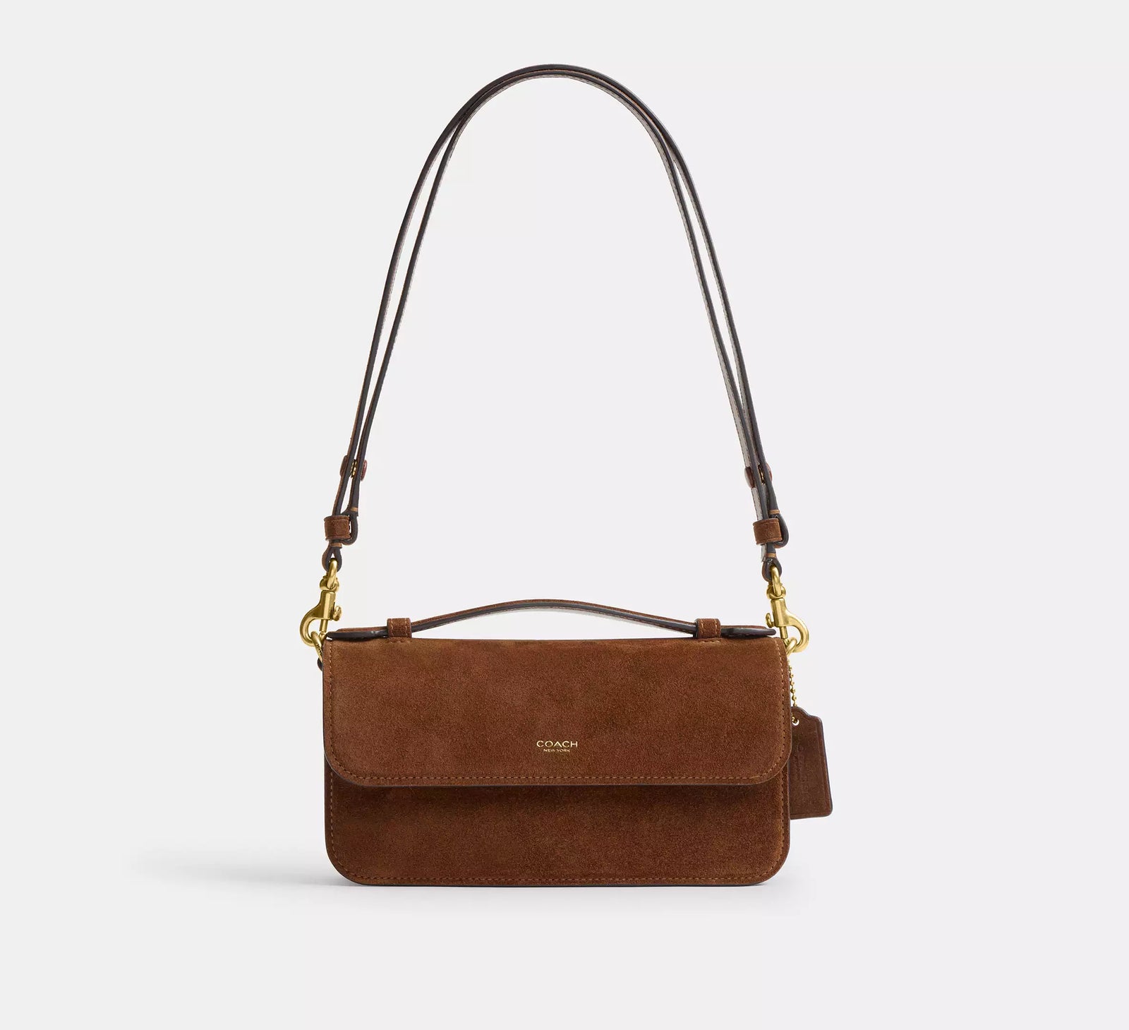 Coach New York Elora Top Handle Bag - Warm Brown/Brass