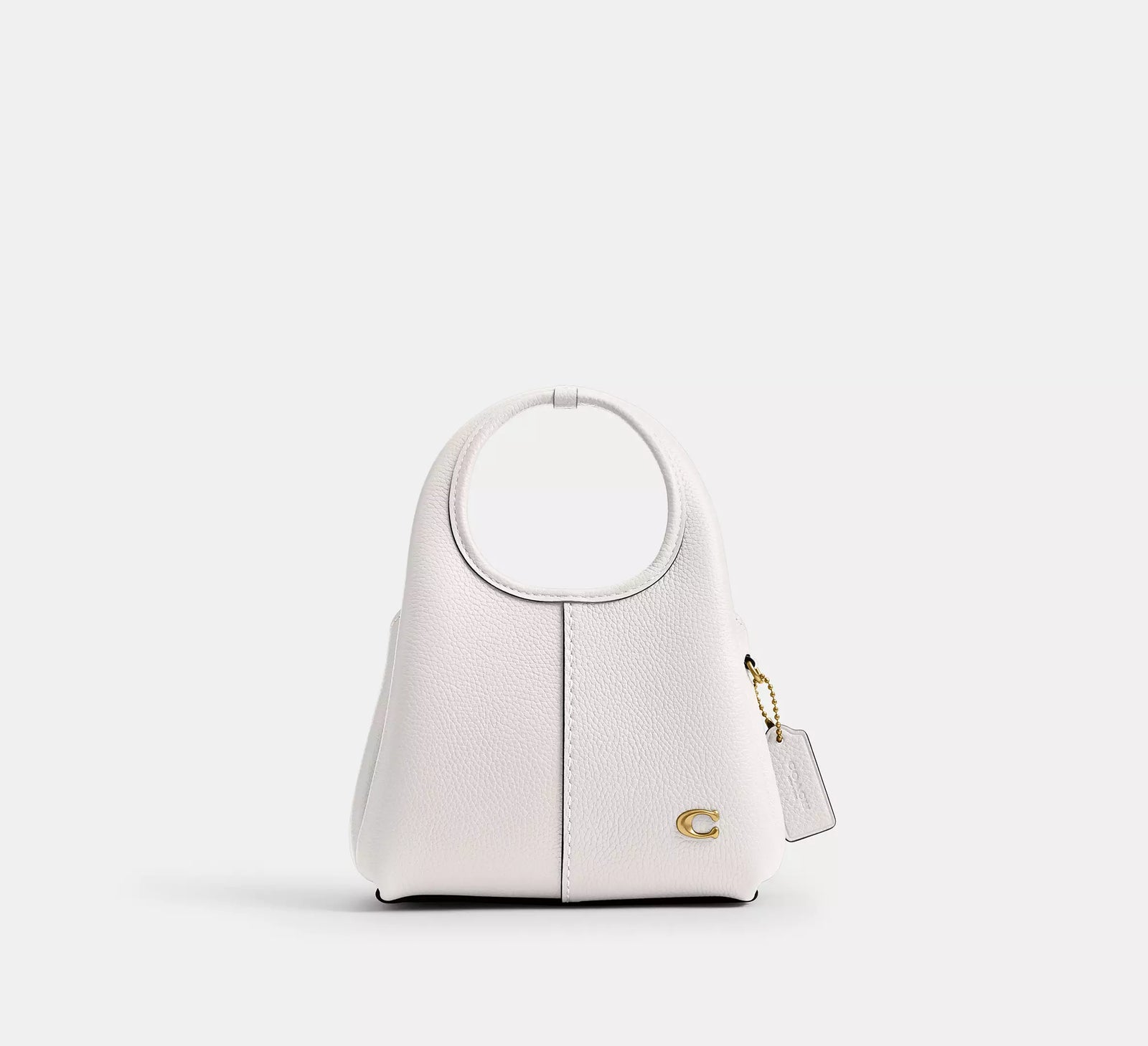 Coach Lana Shoulder Bag 19 - Chalk/Brass/Polished Pebble Leather