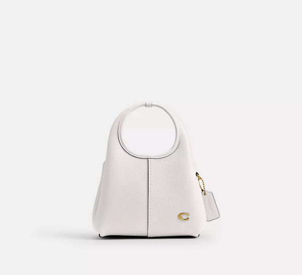 Coach Lana Shoulder Bag 19 - Chalk/Brass/Polished Pebble Leather