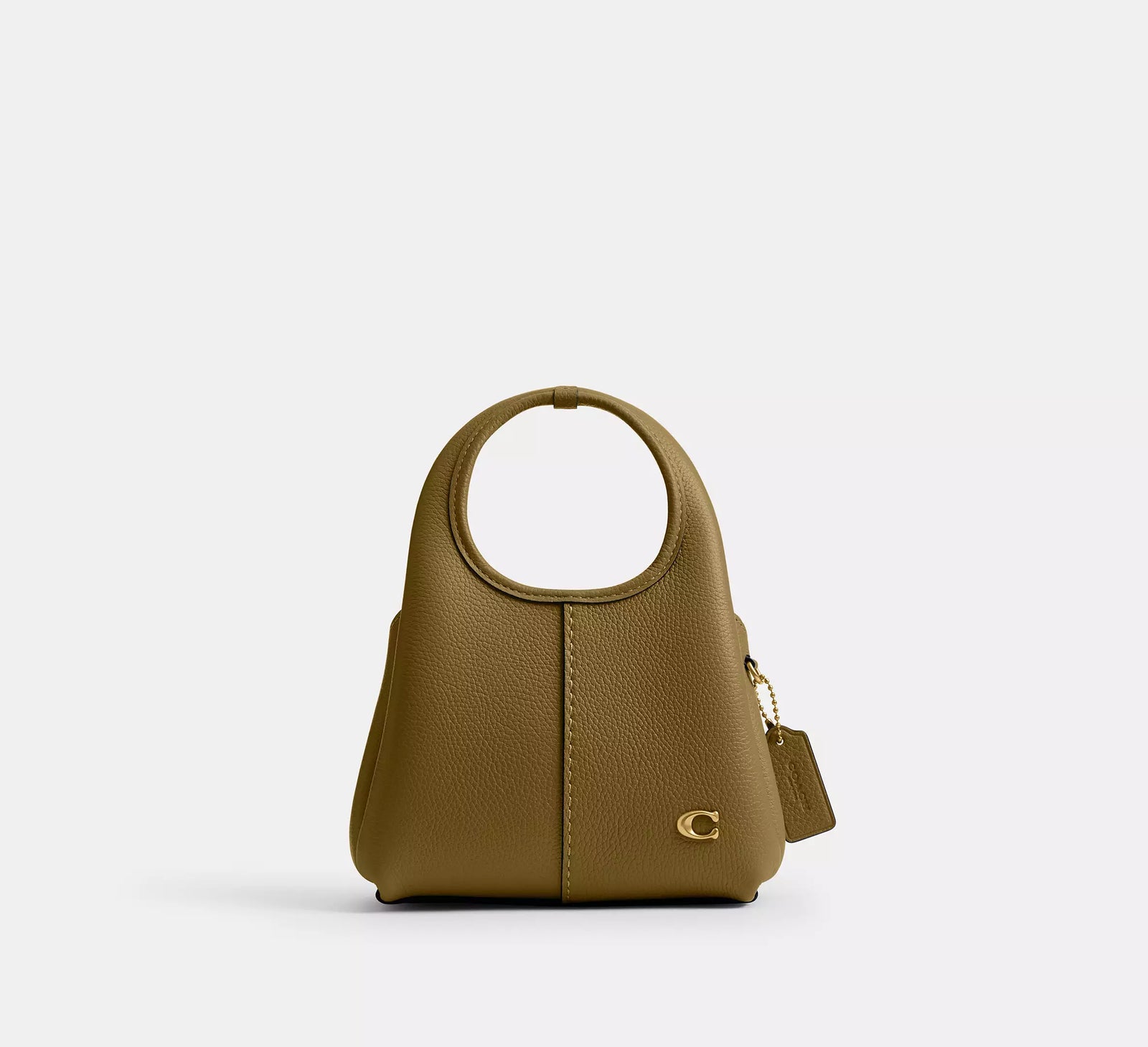 Coach Lana Shoulder Bag 19 - Muted Olive/Brass/Polished Pebble Leather