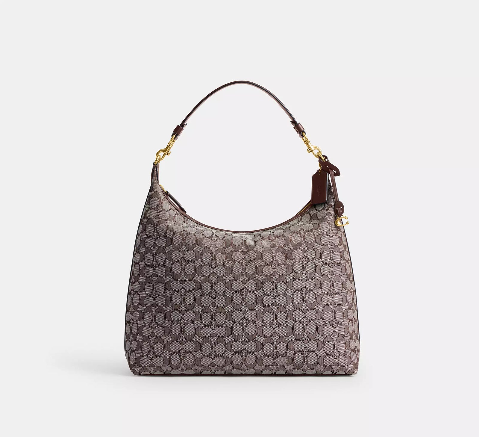 Coach Juliet Shoulder Bag 38 In Signature Jacquard - Oak Maple/Brass/Jacquard