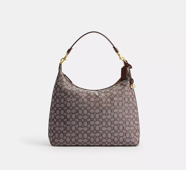 Coach Juliet Shoulder Bag 38 In Signature Jacquard - Oak Maple/Brass/Jacquard