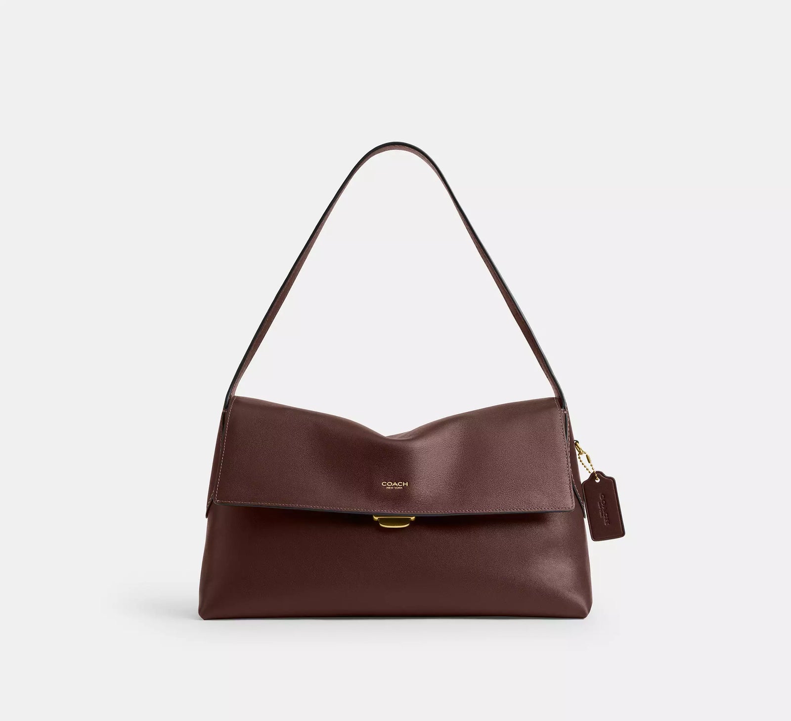 Coach Chelsea Shoulder Bag 36 - Maple/Brass/Natural Grain Leather