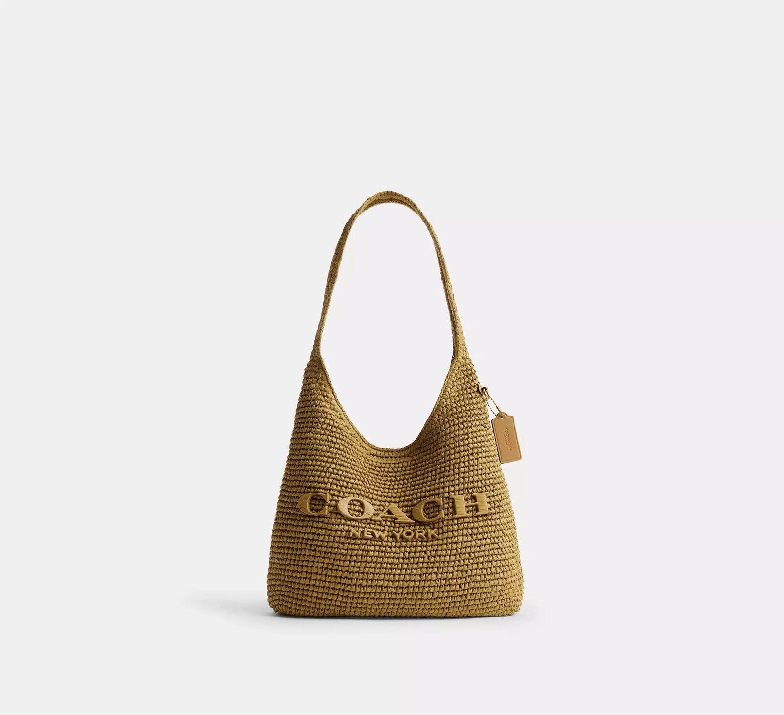 Brooklyn Shoulder Bag 28 - Muted Olive/Brass/Straw
