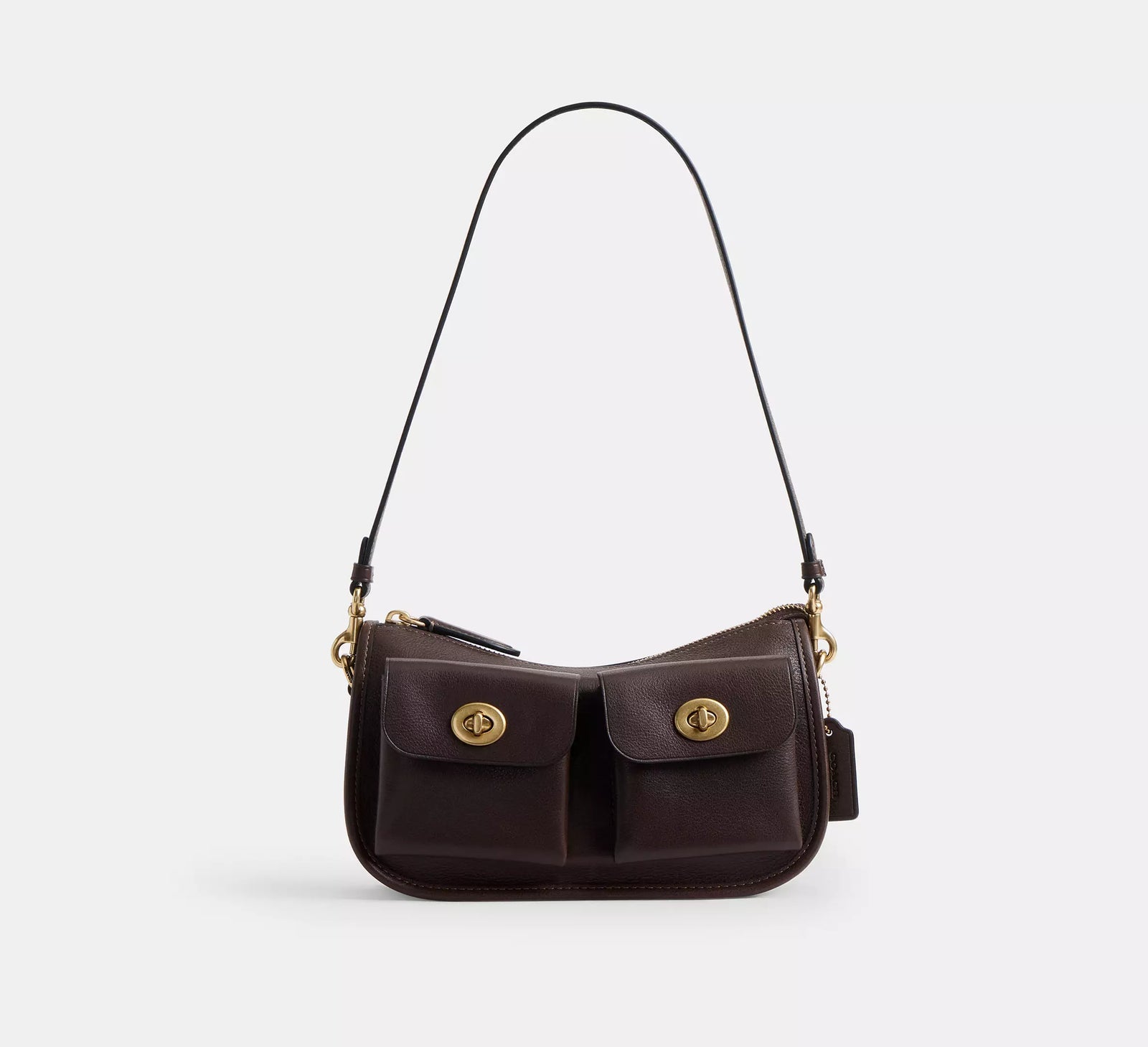 Twin Turnlock Waverly Bag - Maple/Brass/Natural Grain Leather