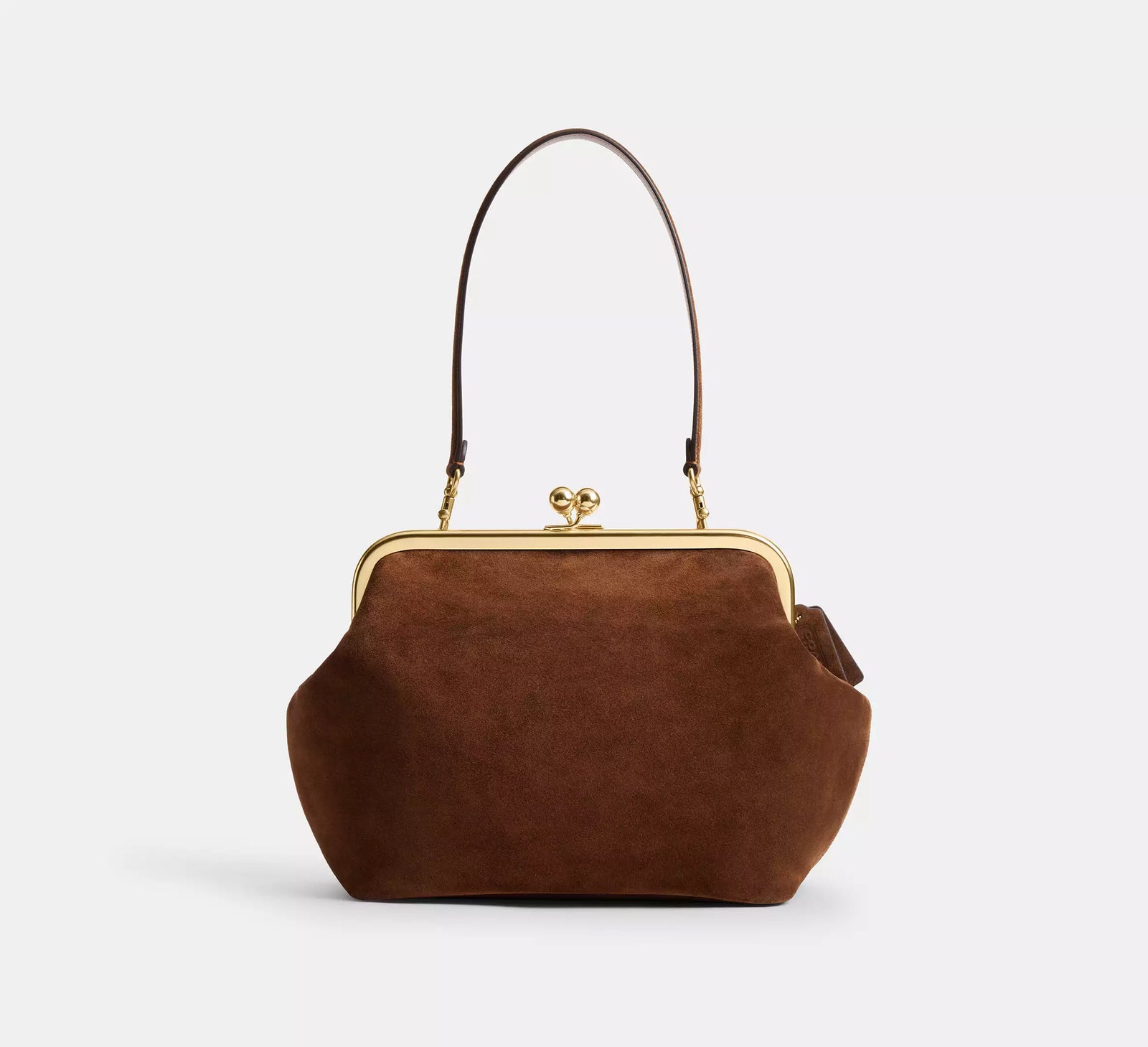 Kisslock Frame Bag 27 - Warm Brown/Brass