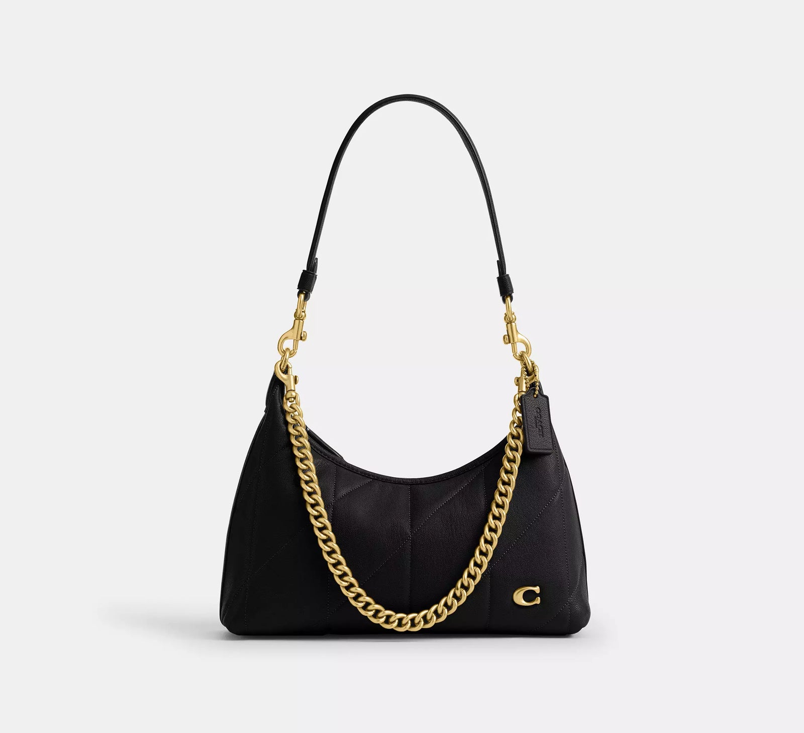 Coach Juliet Shoulder Bag 25 With Quilting - Black/Brass