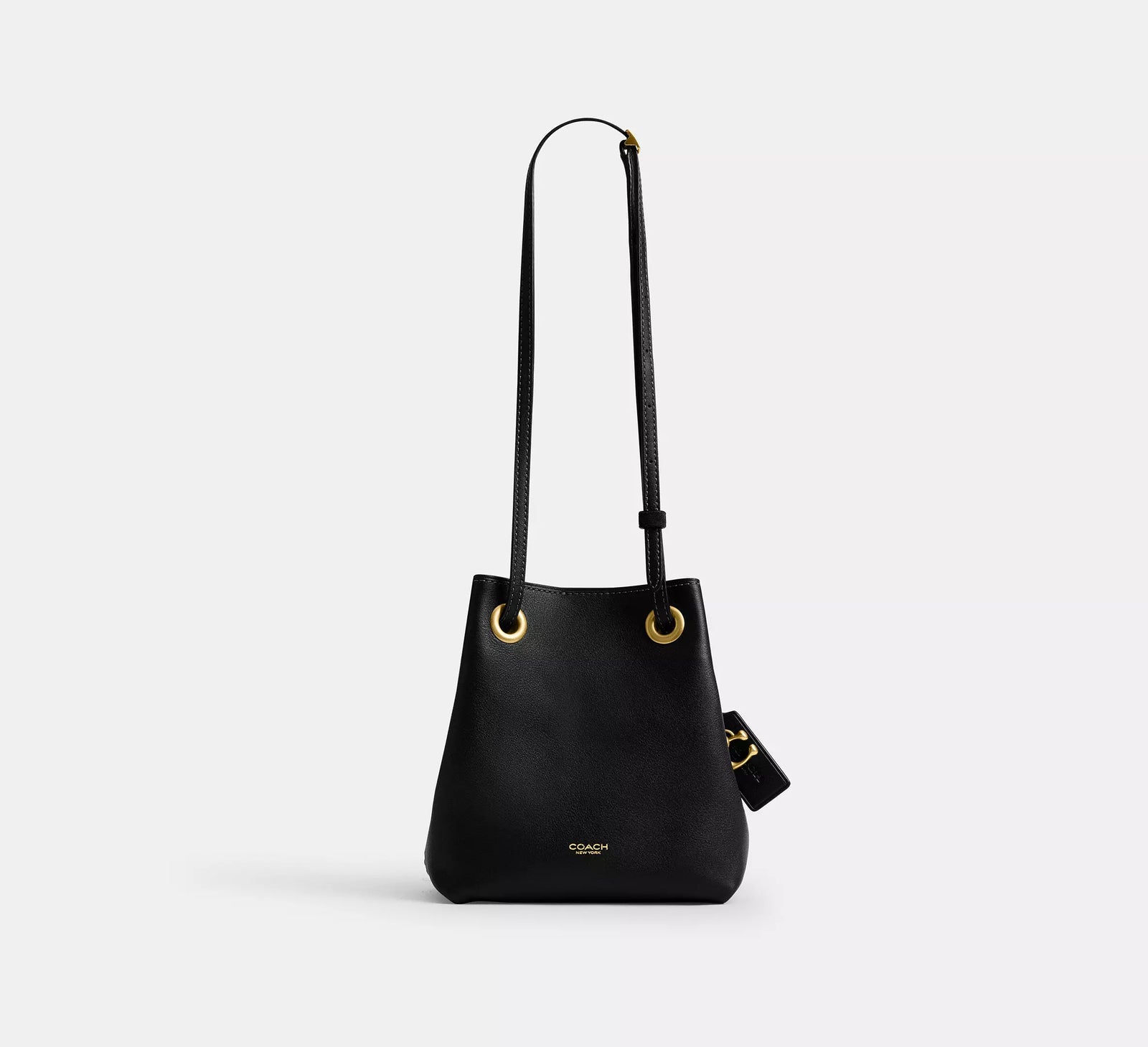 Coach Jade Drawstring Bag - Black/Brass